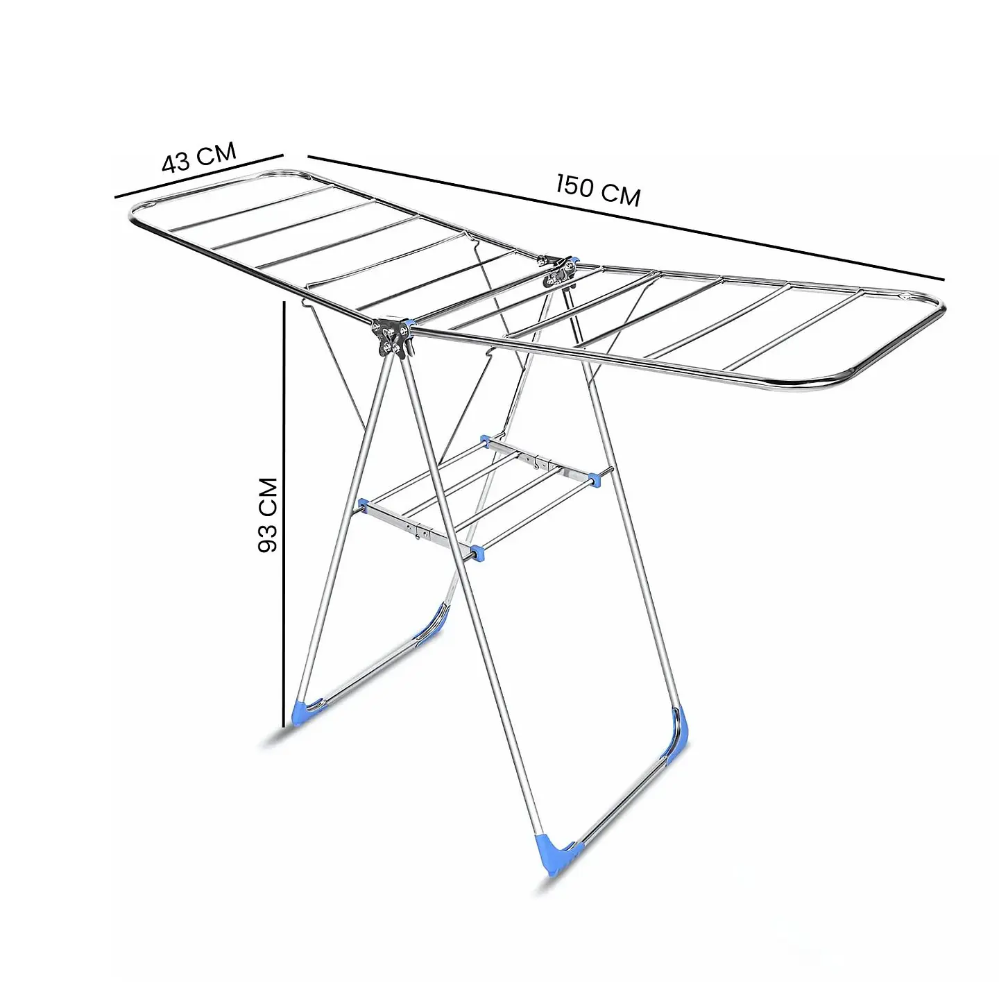 Tendedero Plegable Para Ropa Metálico Colgadero 150 CM 3