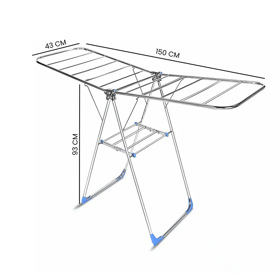 Tendedero Plegable Para Ropa Metálico Colgadero 150 CM 3