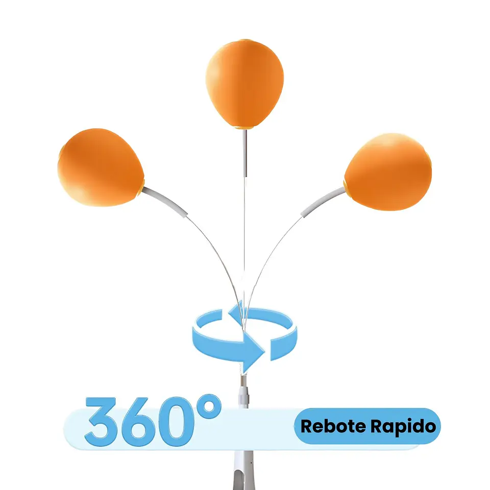 Pelota De Boxeo Con Base Ajustable Entrenamiento Infantil 3