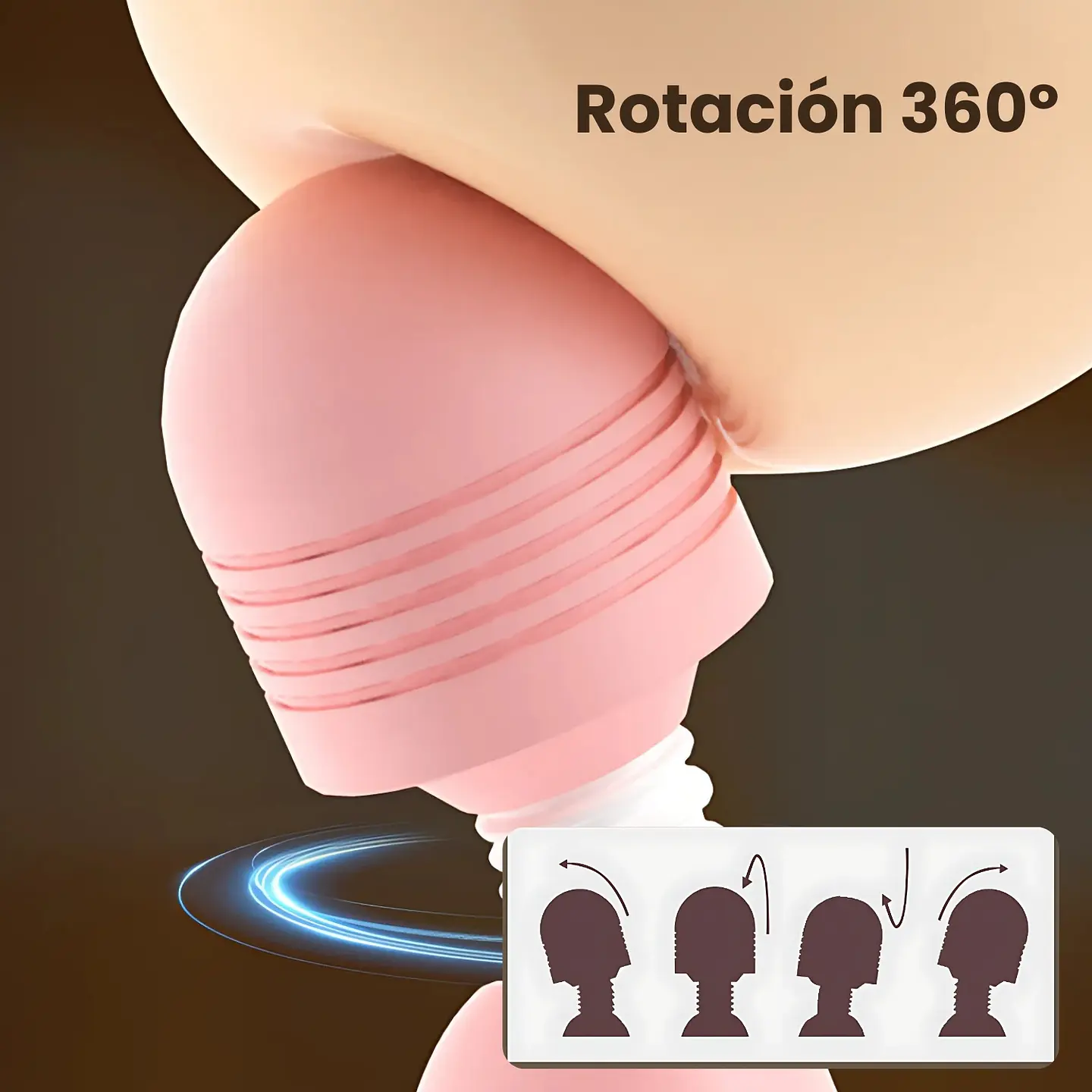 Consolador Vibrador Varita 10 Velocidades Ajustable 3