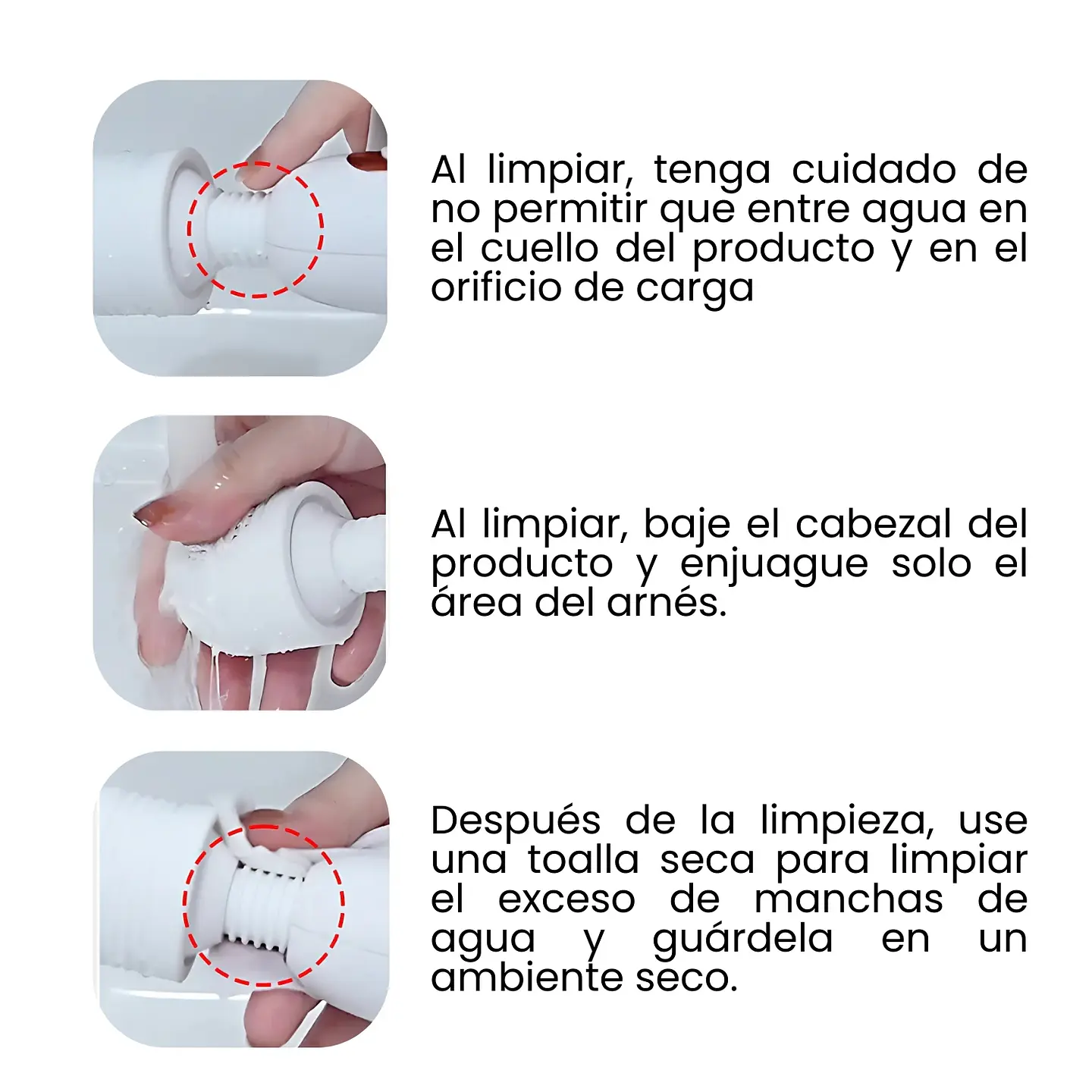 Consolador Vibrador Varita 10 Velocidades Ajustable 7