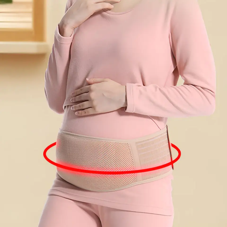 Faja Preparto Cinturon Ajustable Soporte Maternal Embarazo 3