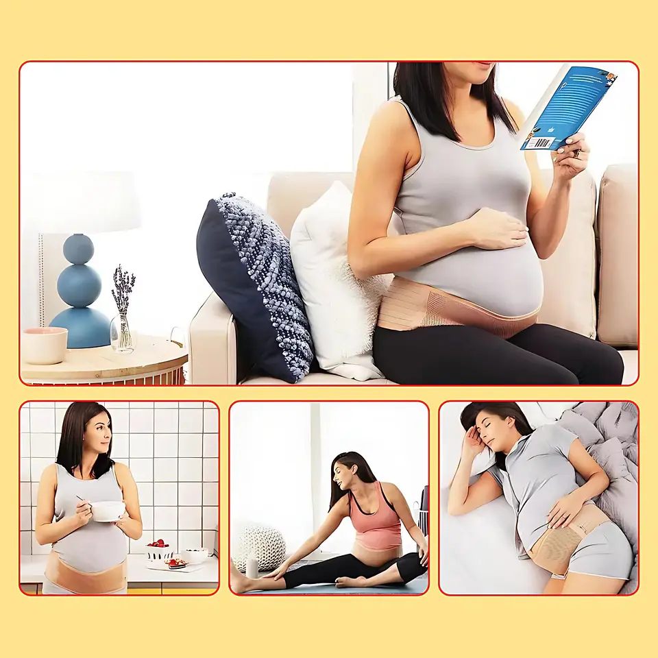 Faja Preparto Cinturon Ajustable Soporte Maternal Embarazo 6