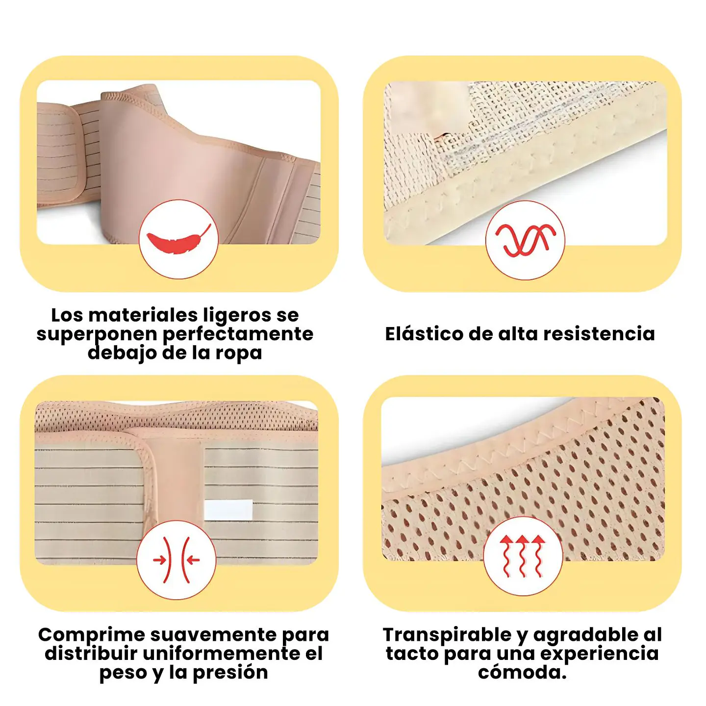 Faja Preparto Cinturon Ajustable Soporte Maternal Embarazo 5