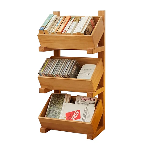 Estante De Madera Maciza 3 Niveles Cocina Exhibicion