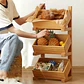 Estante De Madera Maciza 3 Niveles Cocina Exhibicion - Miniatura 3