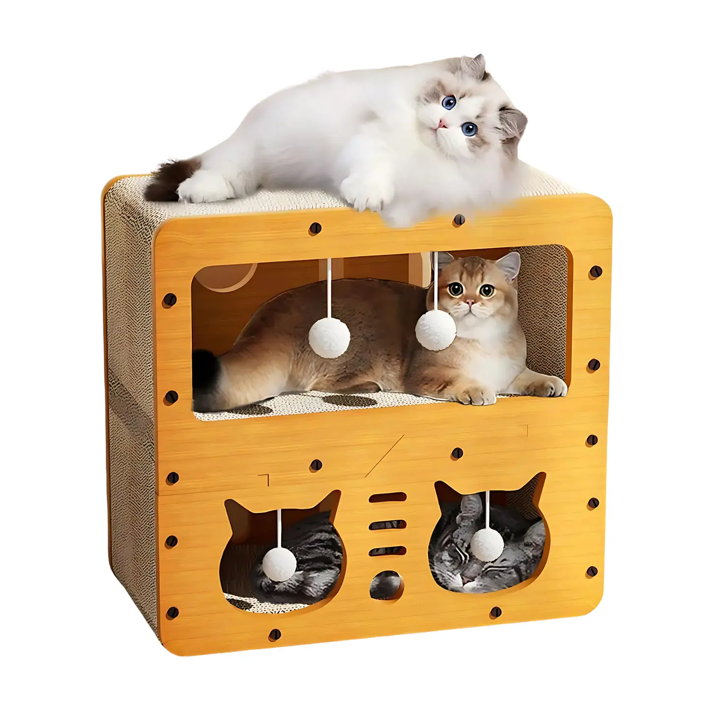 Estación de Juegos Para Gatos Cama Escondite 1