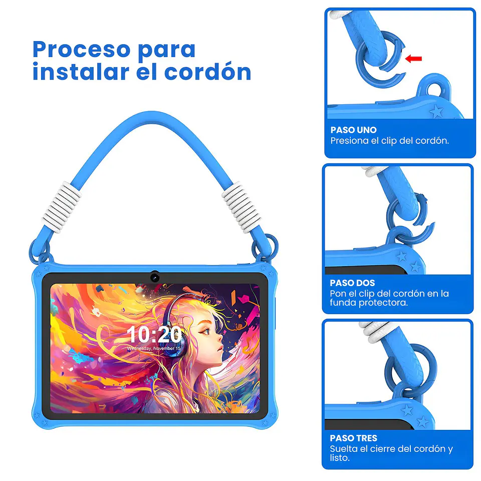 Tablet 7 Pulgadas 32 GB 2 Ram Android Con Funda Protectora 4