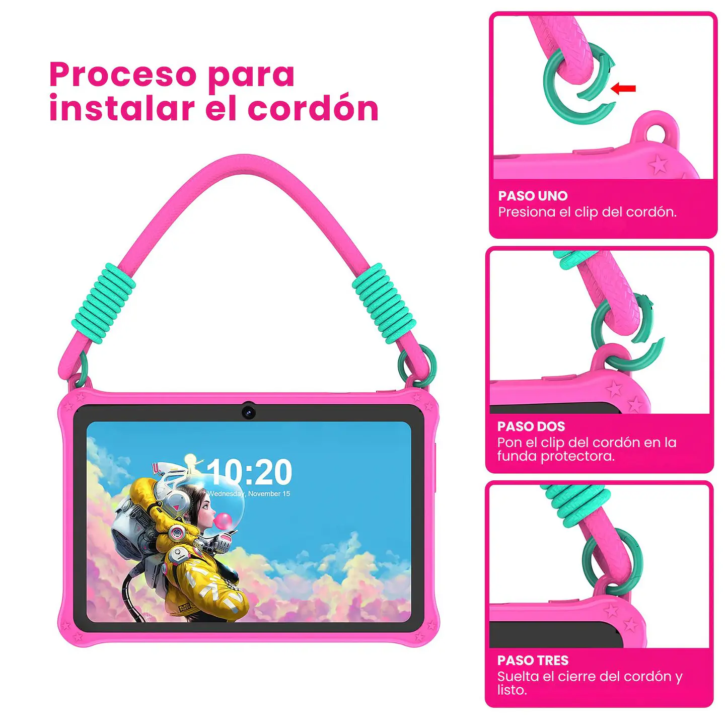 Tablet 7 Pulgadas 32 GB 2 Ram Android Con Funda Protectora 12