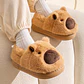 Pantuflas De Felpa Suave Capibara Kawaii Antideslizantes - Miniatura 5