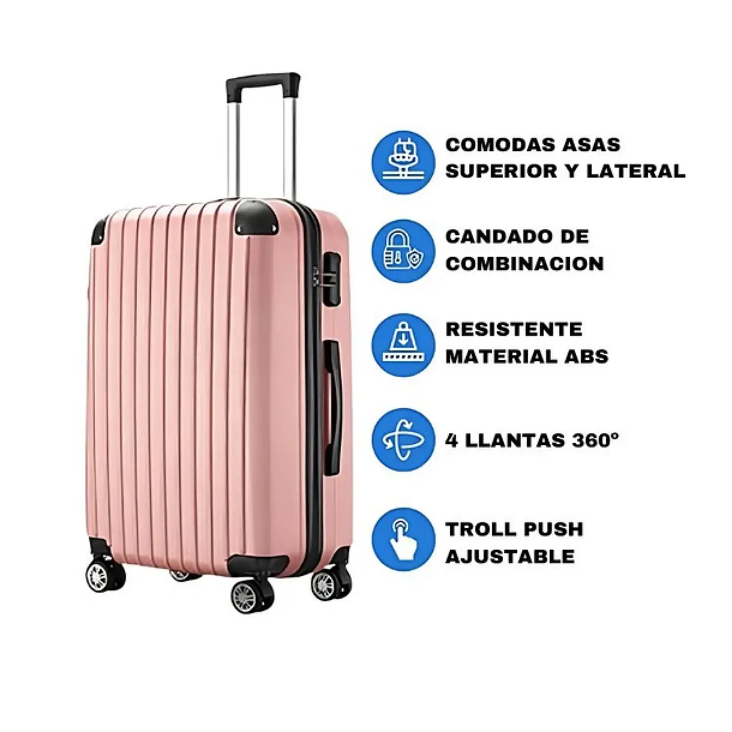 Maleta de Viaje Grande Expandible Resistente Con Cerradura (Reacondicionado) 3