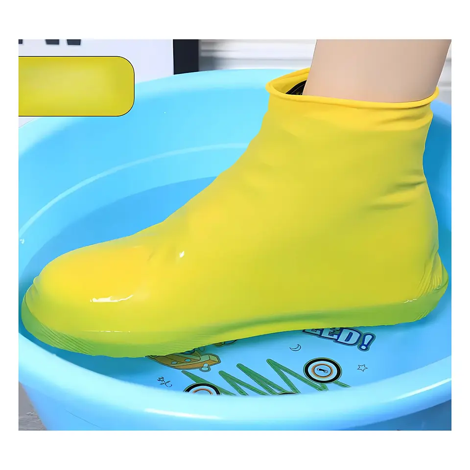 Pack 5 Pares Cubrezapatos Impermeable Latex Protector Botas 2