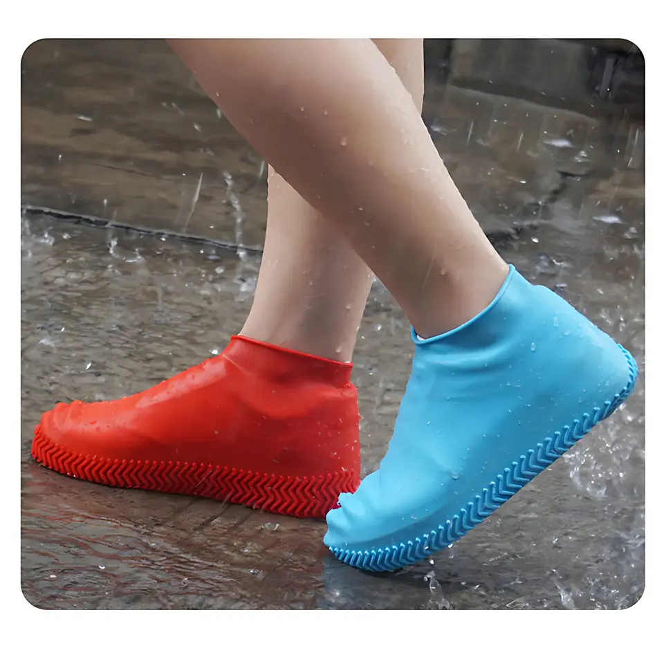Pack 5 Pares Cubrezapatos Impermeable Latex Protector Botas 5