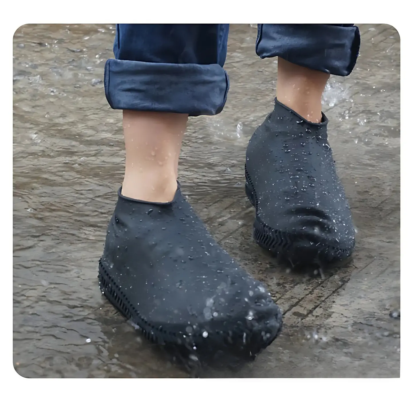 Pack 5 Pares Cubrezapatos Impermeable Latex Protector Botas 6