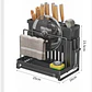 Organizador De Cubiertos Estante Escurridor Tabla de Cortar - Miniatura 2