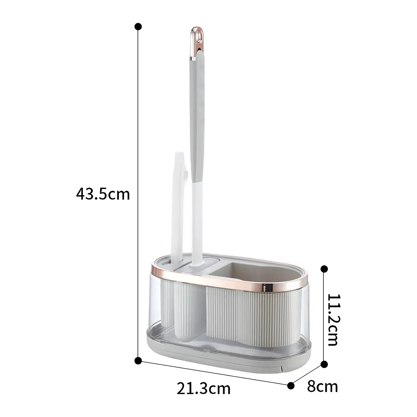 Cepillo Escobilla De Baño De Silicona Con Base 2
