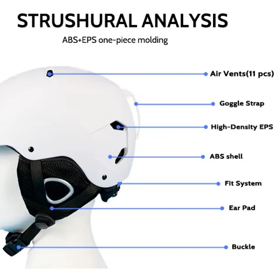 Casco De Snowboard Esquí Protección Deportes De Nieve 4