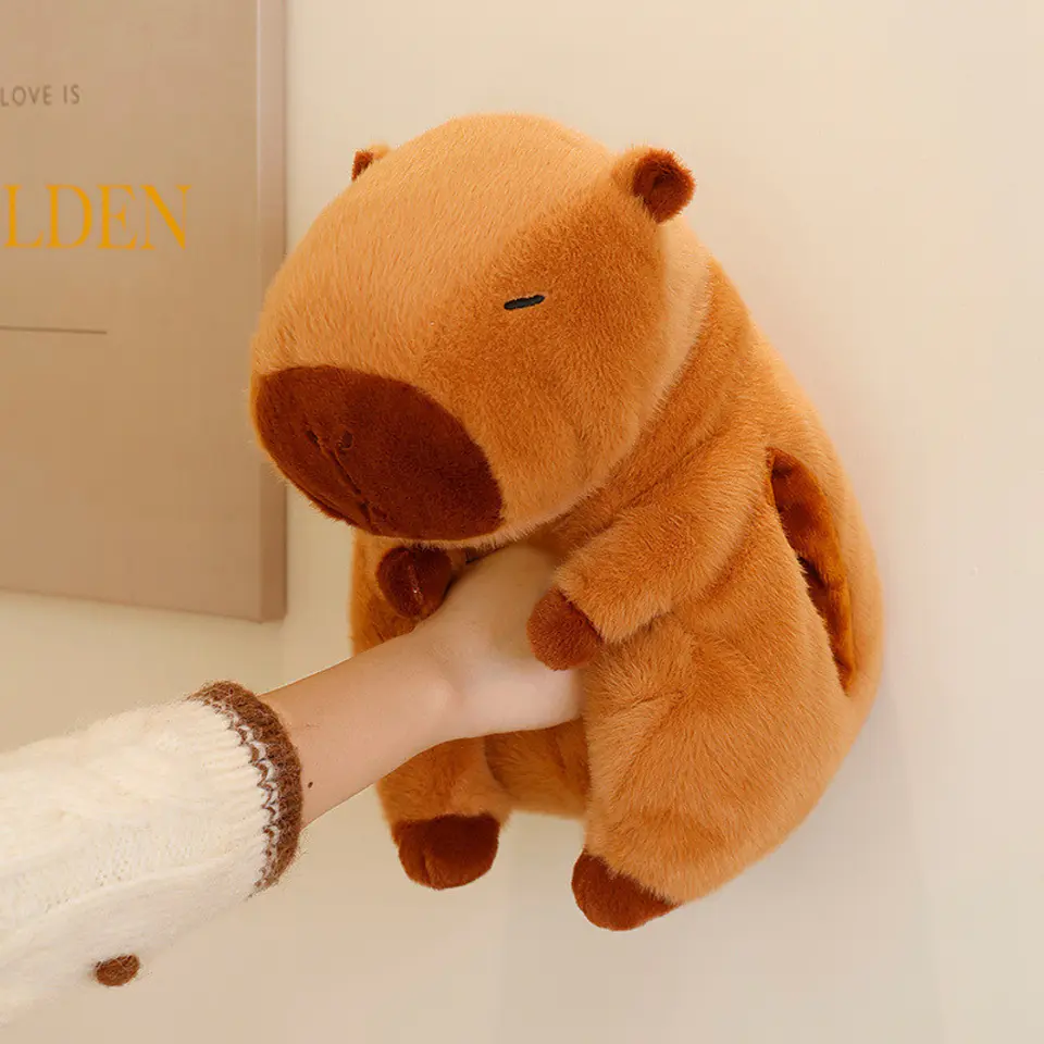 Cojin Almohada Calentador De Manos Peluche Capibara 4