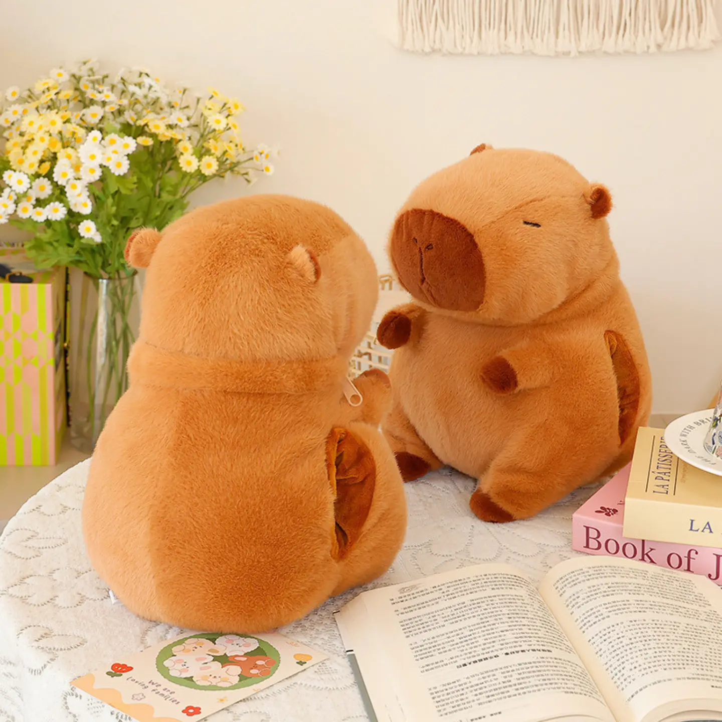 Cojin Almohada Calentador De Manos Peluche Capibara 5