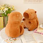 Cojin Almohada Calentador De Manos Peluche Capibara - Miniatura 5