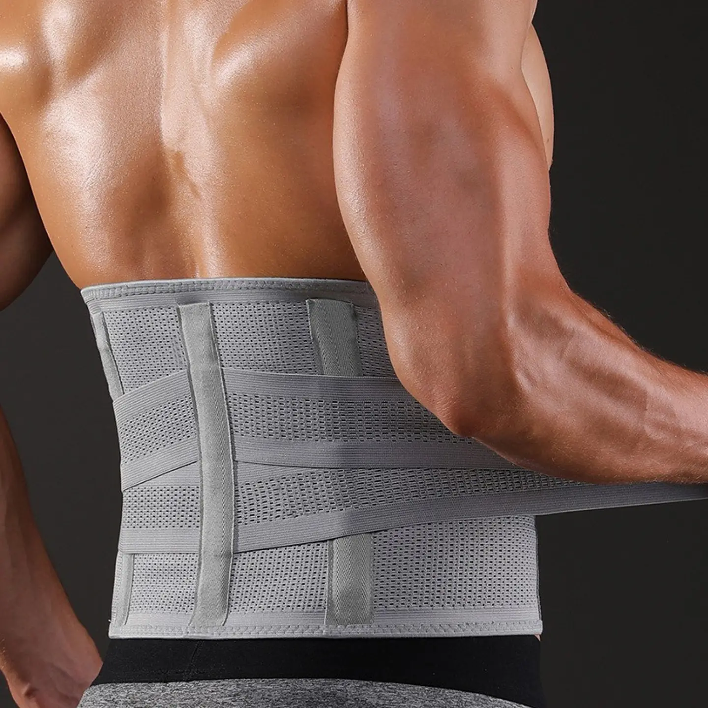 Faja Protector De Cintura Ajustable Soporte Entrenamiento 3