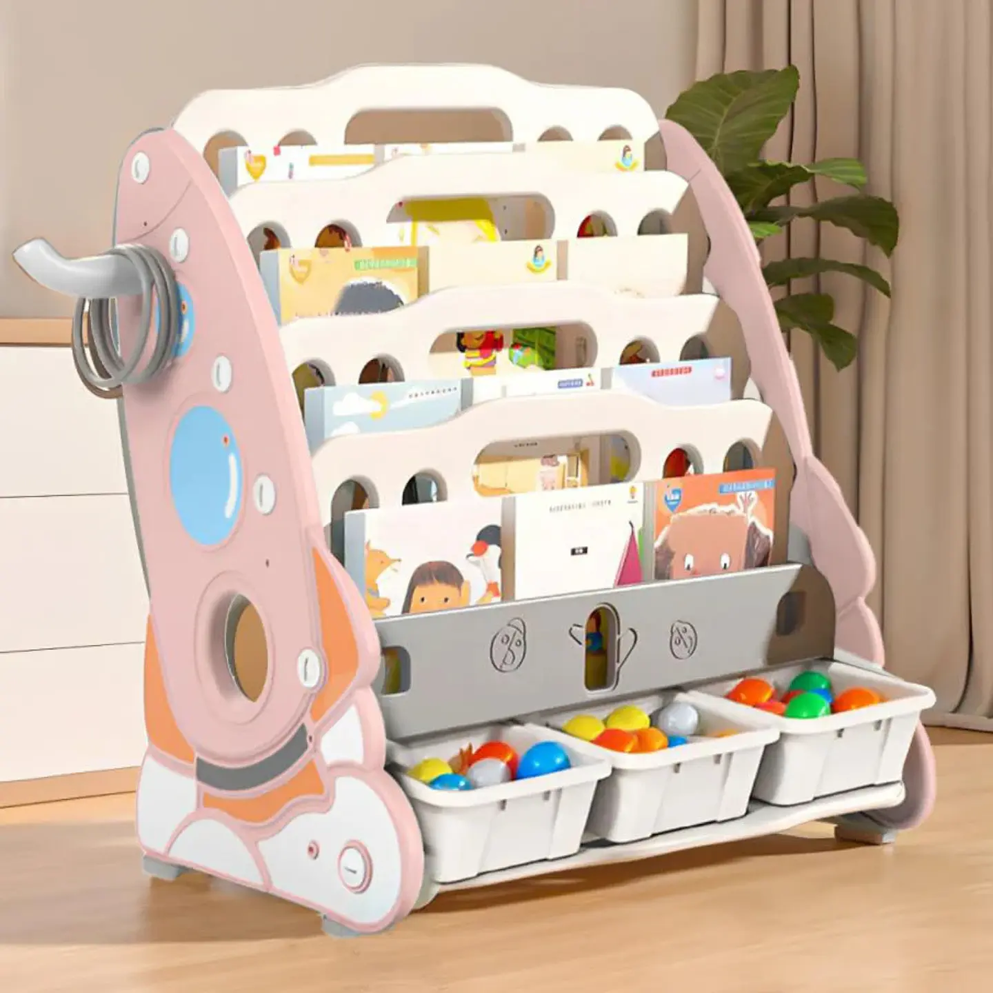 Estantería Organizadora Infantil Librero Y Mueble Juguetes 7