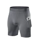 Short Deportivo Calza Hombre Gimnasio Licra Con Bolsillo - Miniatura 1