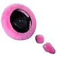 Kit Funda De Volante Pomo Freno Cinturon Reposabrazos Felpa - Miniatura 5