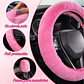 Kit Funda De Volante Pomo Freno Cinturon Reposabrazos Felpa - Miniatura 9