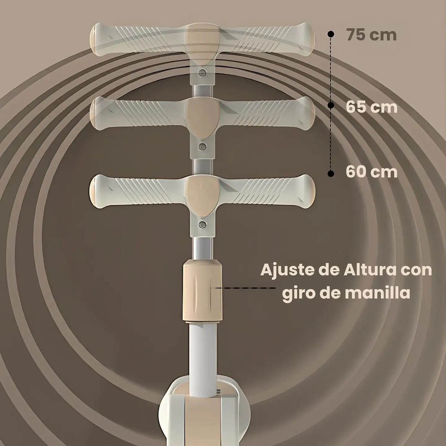 Scooter Plegable Monopatin Ajustable Con Luces LED  5