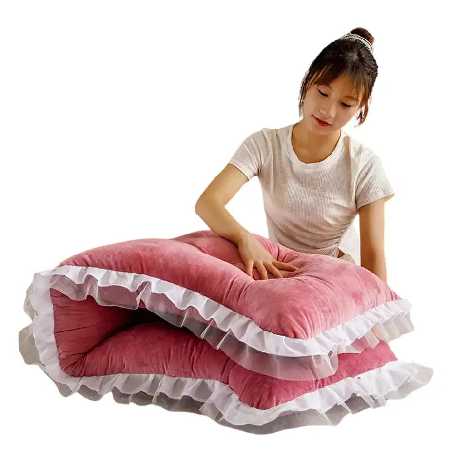 Cojin Cabecera Respaldo De Cama Almohada De Terciopelo 7