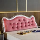Cojin Cabecera Respaldo De Cama Almohada De Terciopelo - Miniatura 3