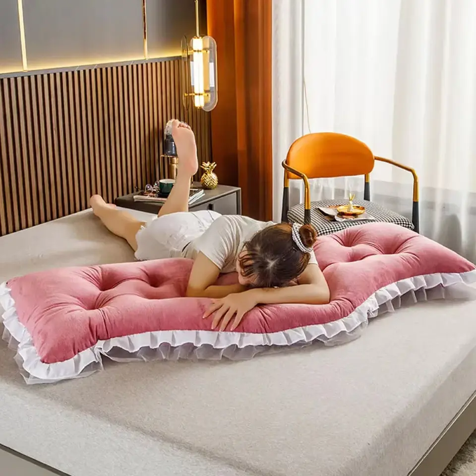 Cojin Cabecera Respaldo De Cama Almohada De Terciopelo 6