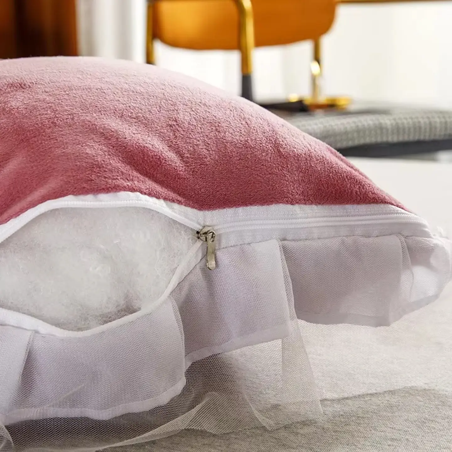 Cojin Cabecera Respaldo De Cama Almohada De Terciopelo 9