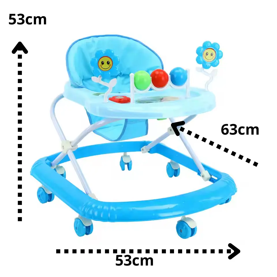 Andador Plegable Flores Con Musica Bebes Portable Unisex 6