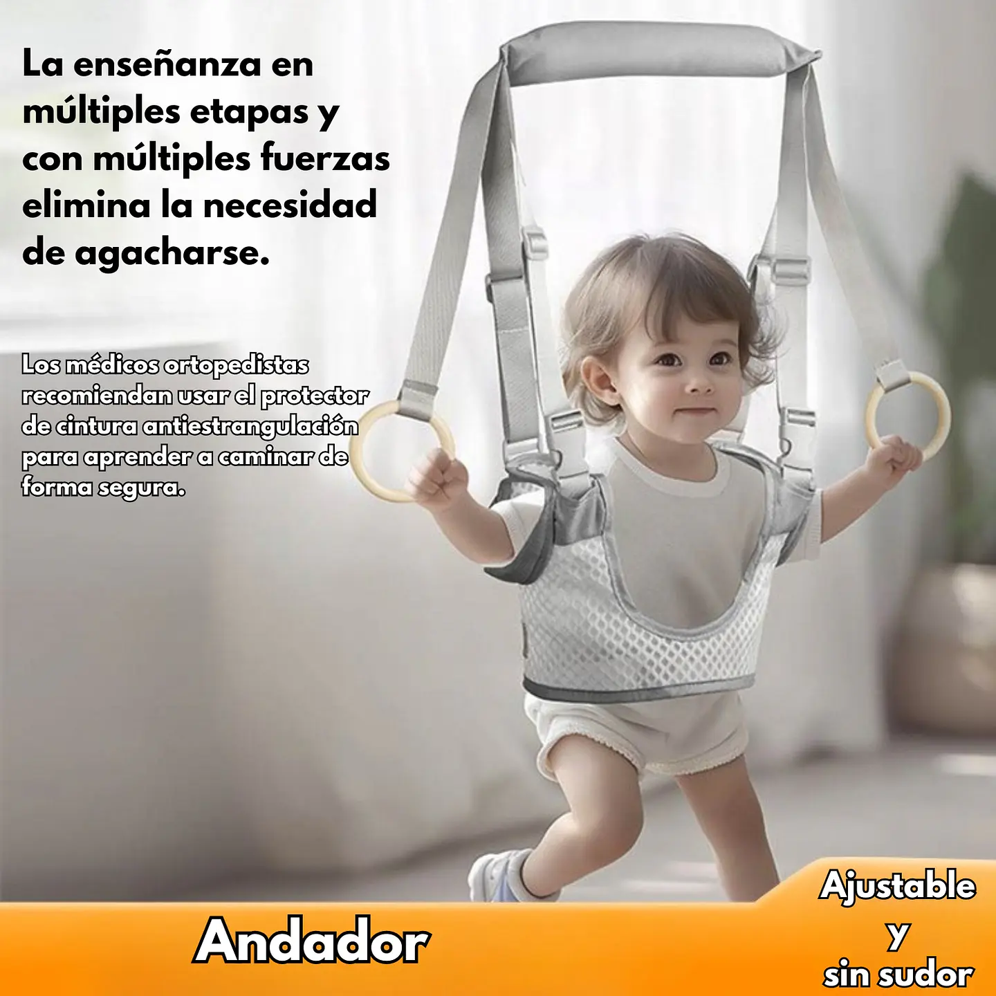 Arnés Portabebés Primeros Pasos Caminar Cinturón Seguridad 3