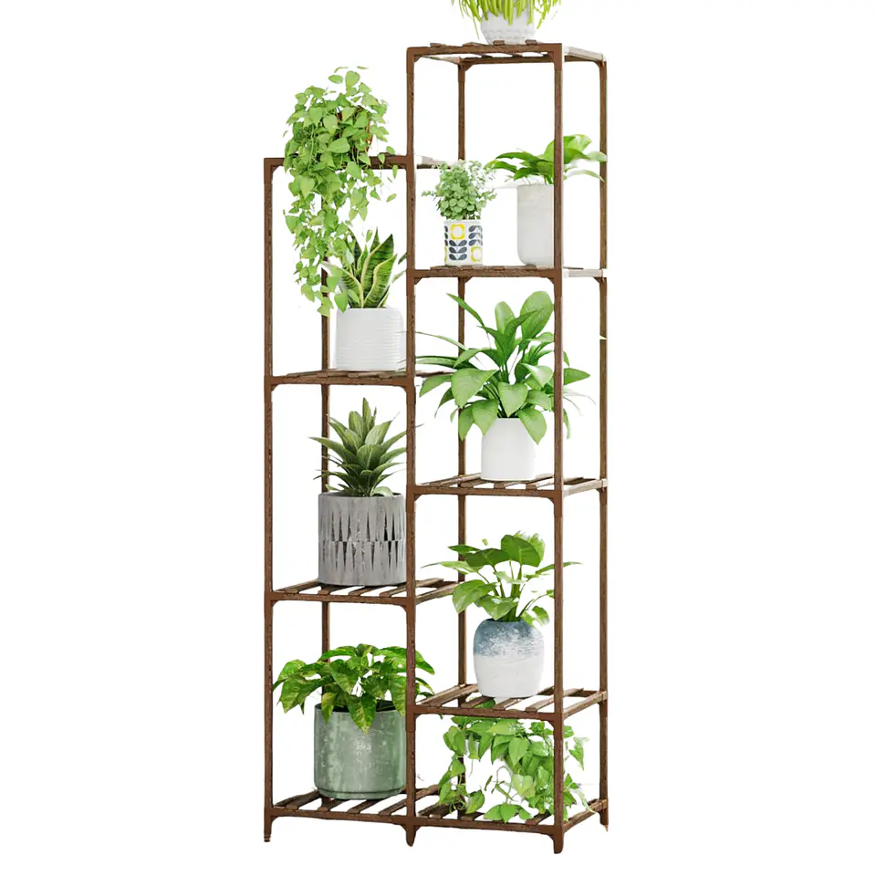 Estante Para Macetas Soporte De Plantas Huerto Decorativo 4