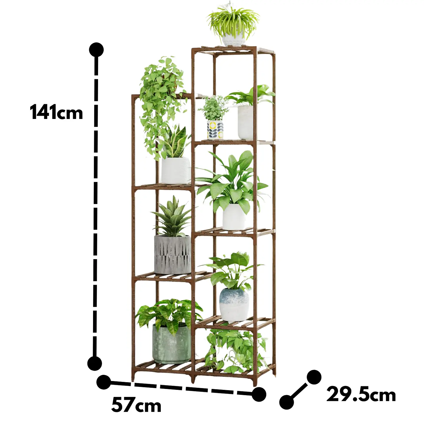 Estante Para Macetas Soporte De Plantas Huerto Decorativo 5