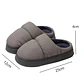 Pantuflas De Algodón Acolchadas Polar Cálidas Impermeables - Miniatura 11