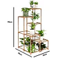 Estante Para Macetas Soporte De Plantas Huerto Decorativo - Miniatura 10