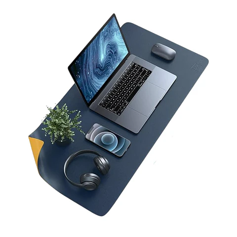 Alfombrilla Mousepad Cuero Doble Cara 80 X 40 Cm Impermeable