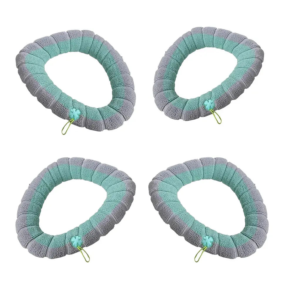 Pack 4 Fundas De Inodoro WC Felpa Lavable 4