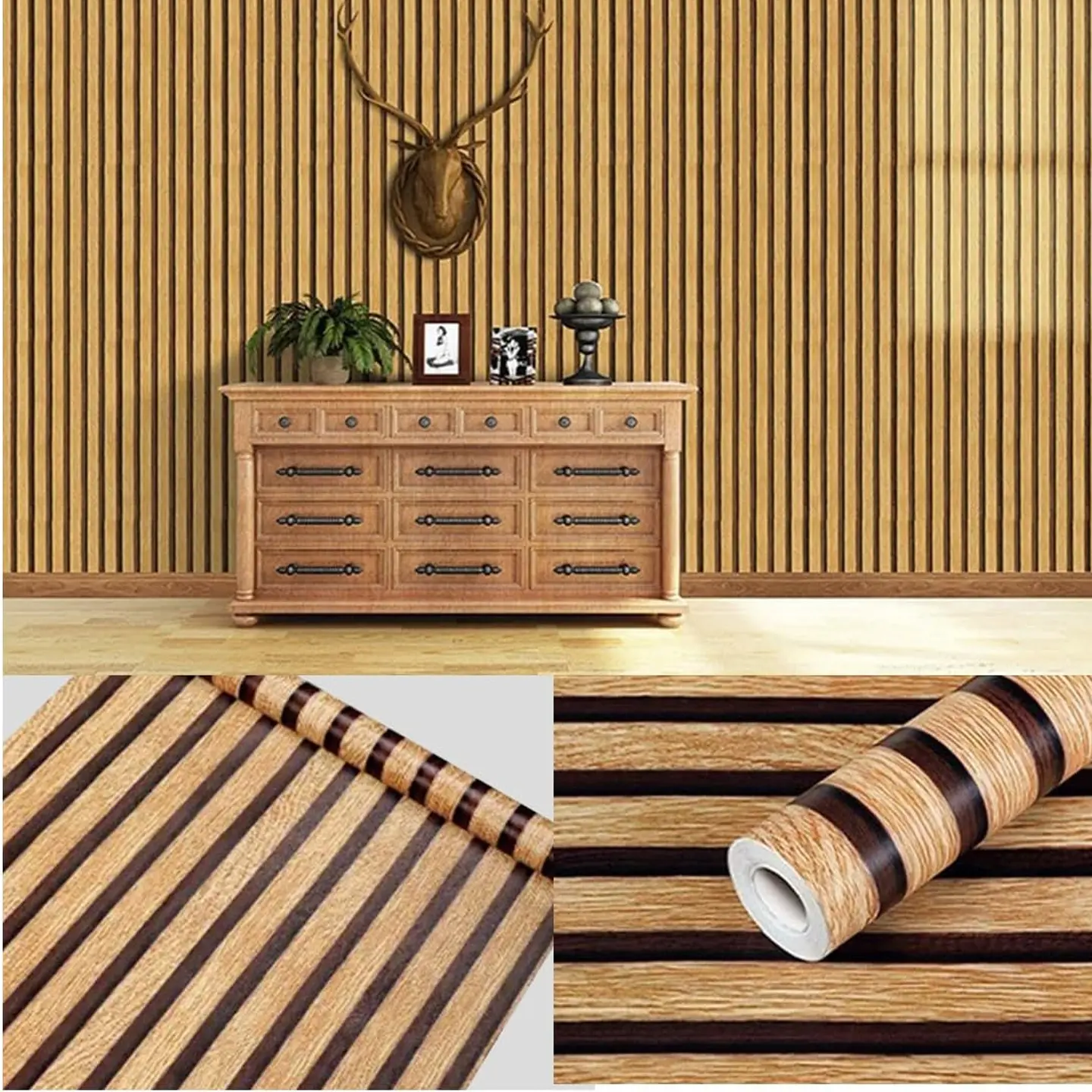 Papel Tapiz Para Pared Mural PVC Autoadhesivo 1000cmx45cm 9