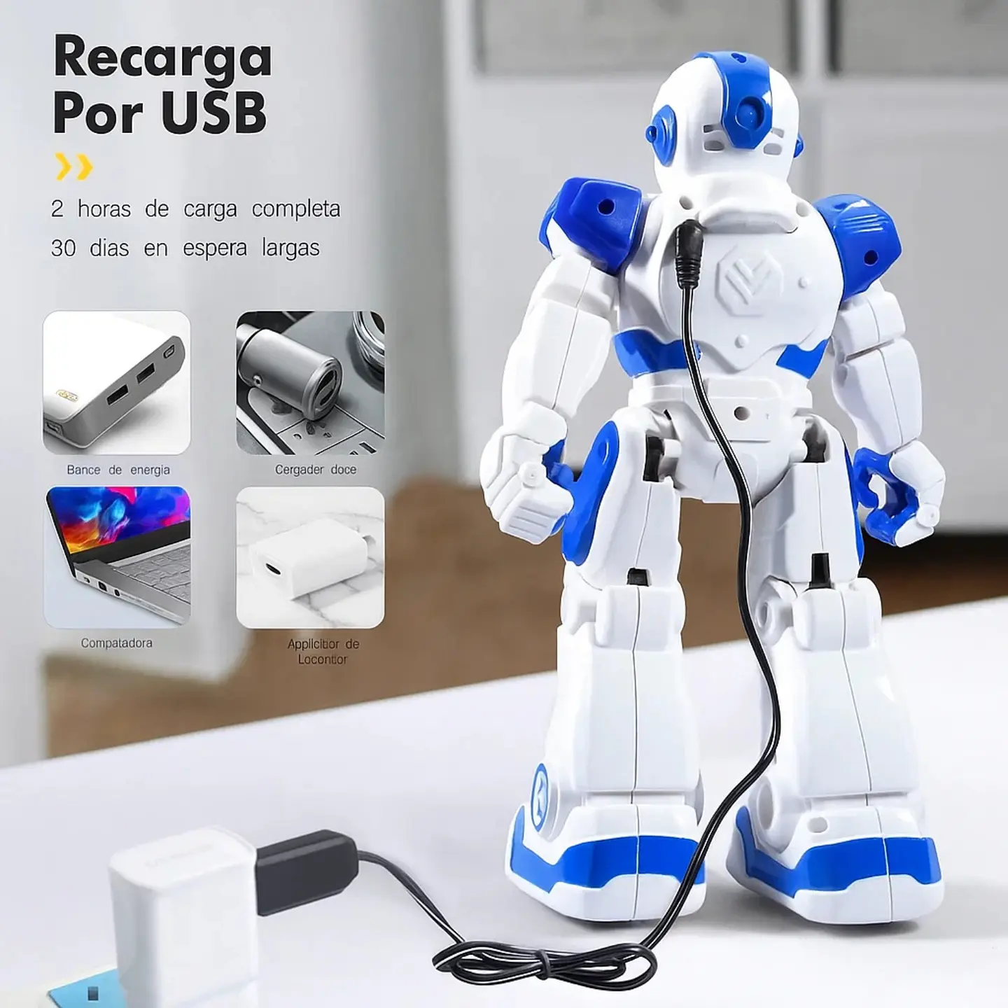 Robot Inteligente Juguete A Control Remoto Smart Recargable 3