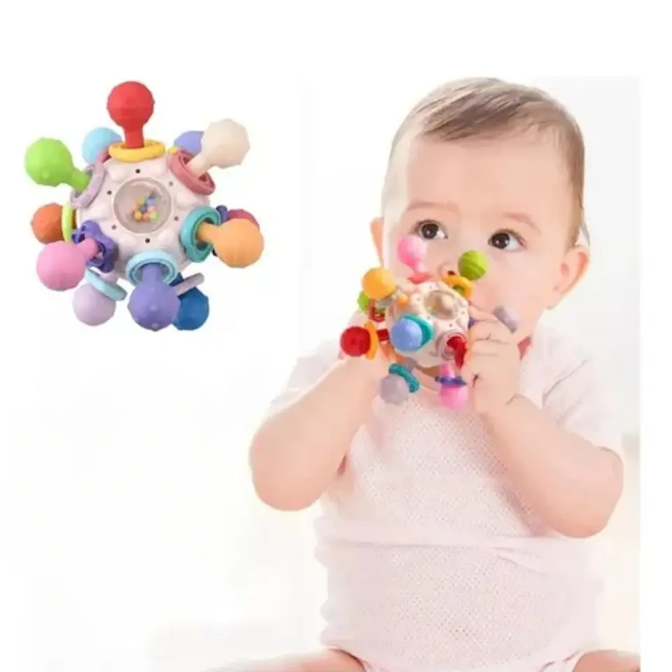 Pelota De Agarre Juguete Sensorial Estimulación Para Bebes 5