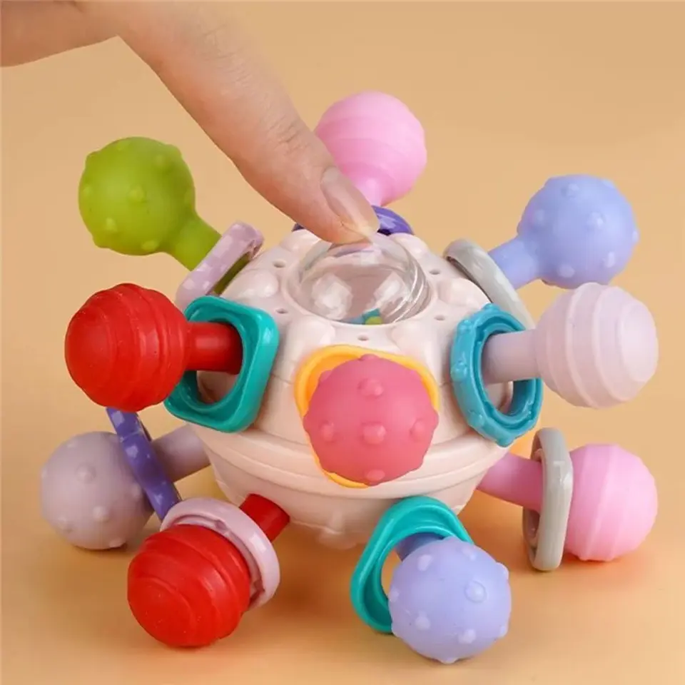 Pelota De Agarre Juguete Sensorial Estimulación Para Bebes 8