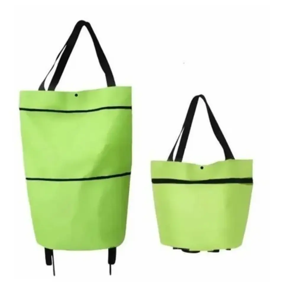 Carrito De Compras Bolsa Con Ruedas Multiusos Plegable 8
