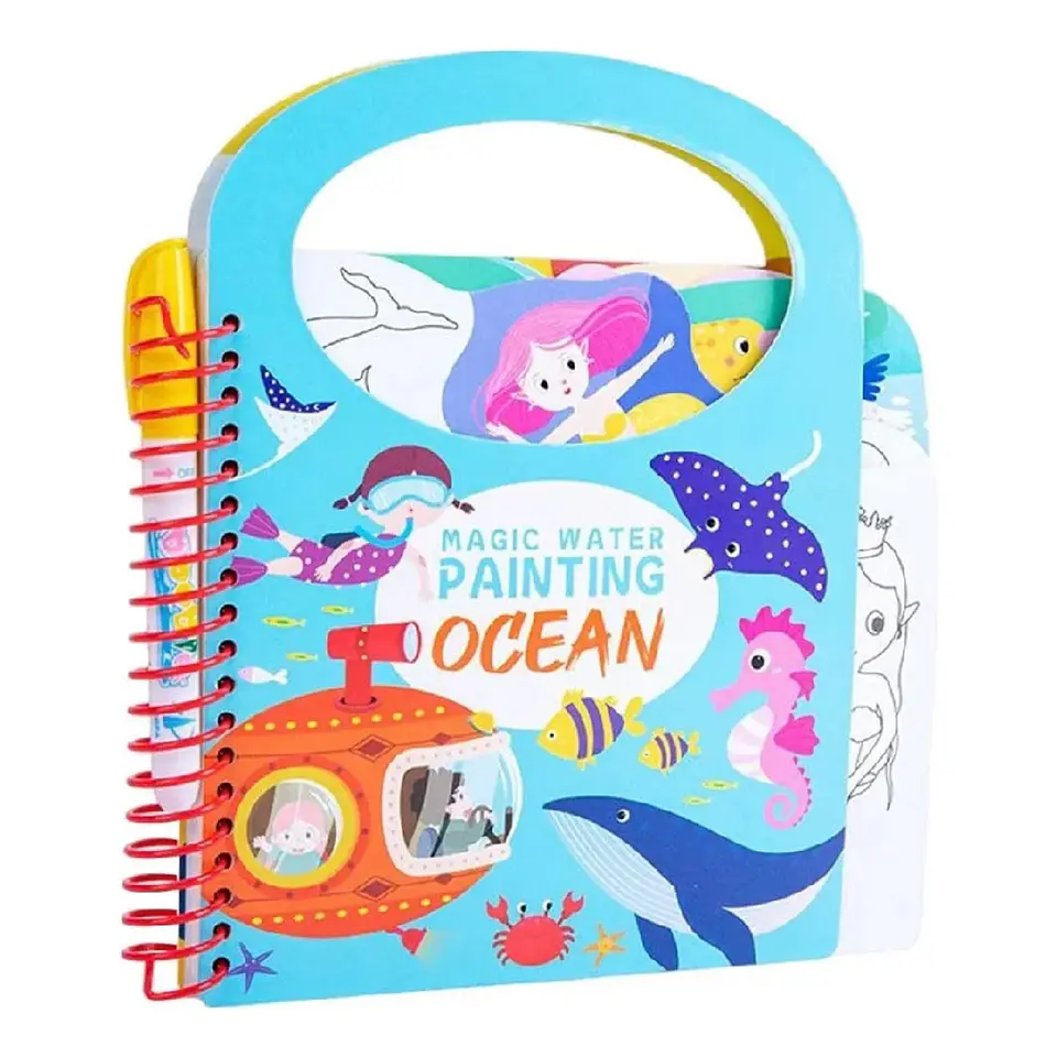 Libro Mágico Cuaderno Didáctico Niños Para Pintar Con Agua 2
