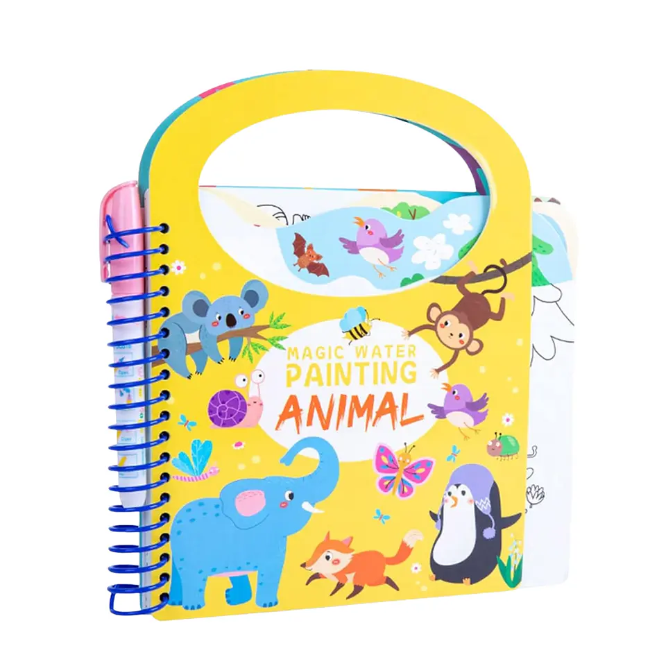 Libro Mágico Cuaderno Didáctico Niños Para Pintar Con Agua 5