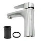 Grifo De Baño Mezclador Una Sola Manija Acero Inoxidable - Miniatura 7